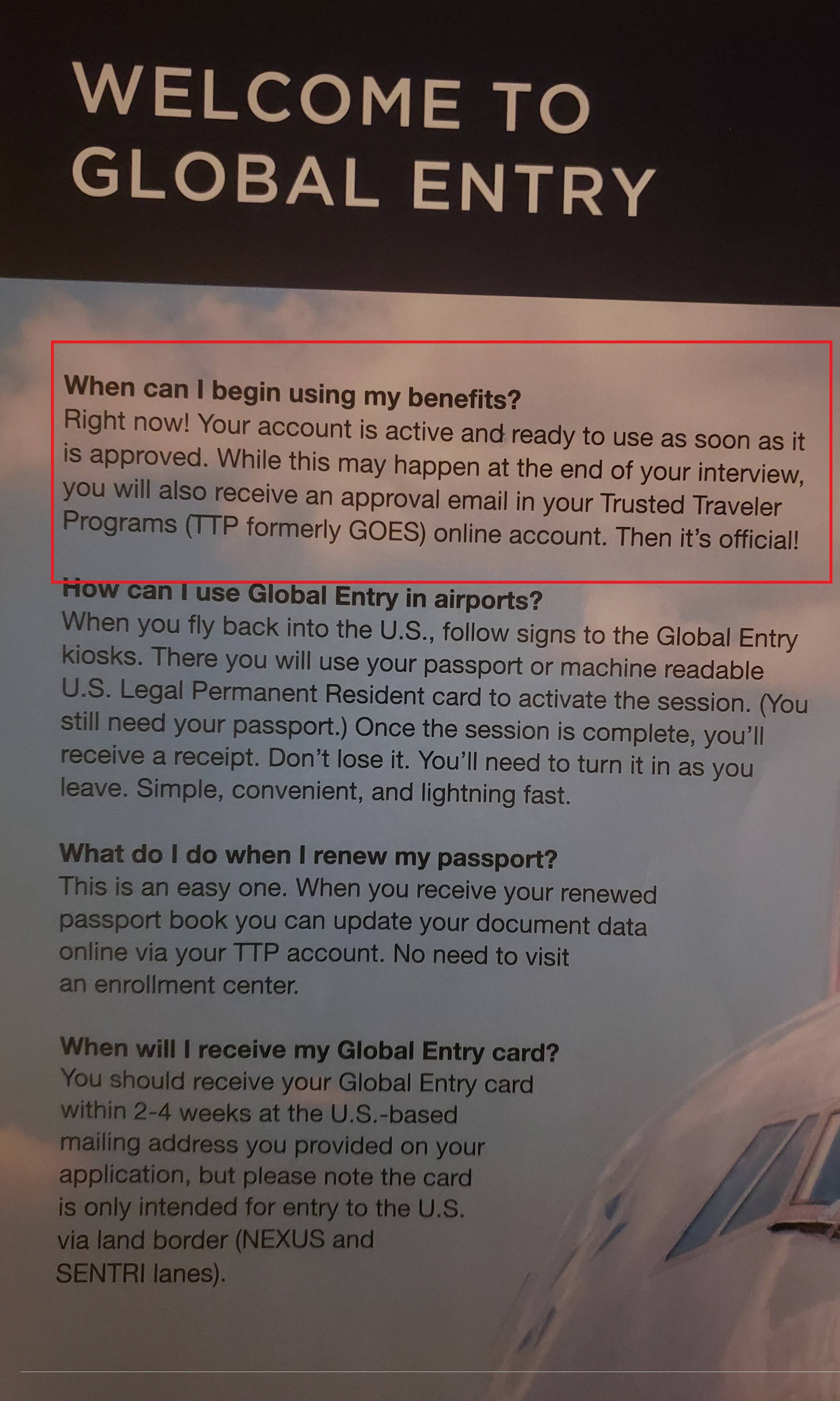 Global Trusted Traveler