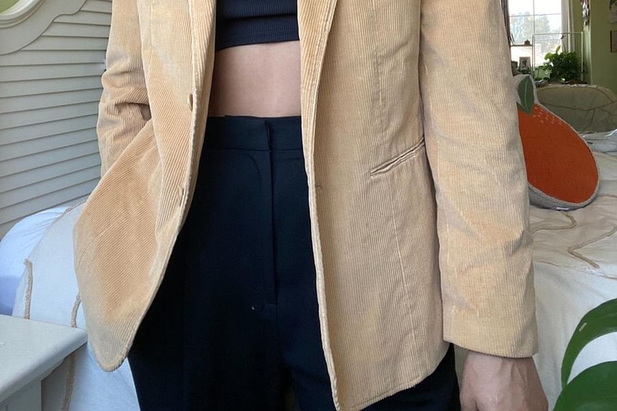 neutral color women's blazer
